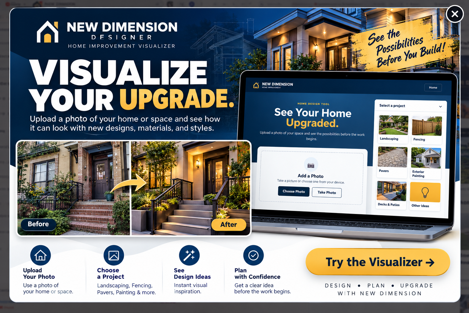 New Dimension Designer Home Improvement Visualizer